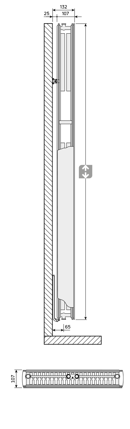 Grzejniki pionowe TYPE 22