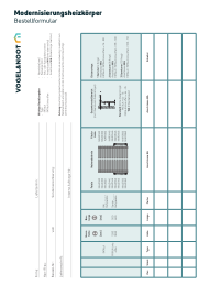 Bestellformular Modernisierungsheizkörper