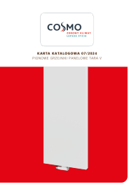 Karta katalogowa - Grzejniki pionowe panelowe COSMO Tara V